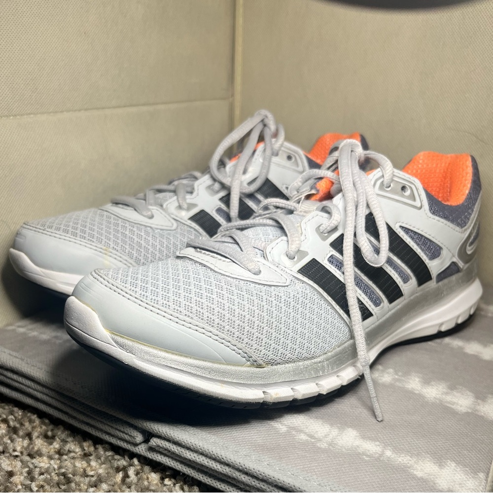 Adidas Womens Duramo 6 Gray Running Shoes Sneakers Size 7